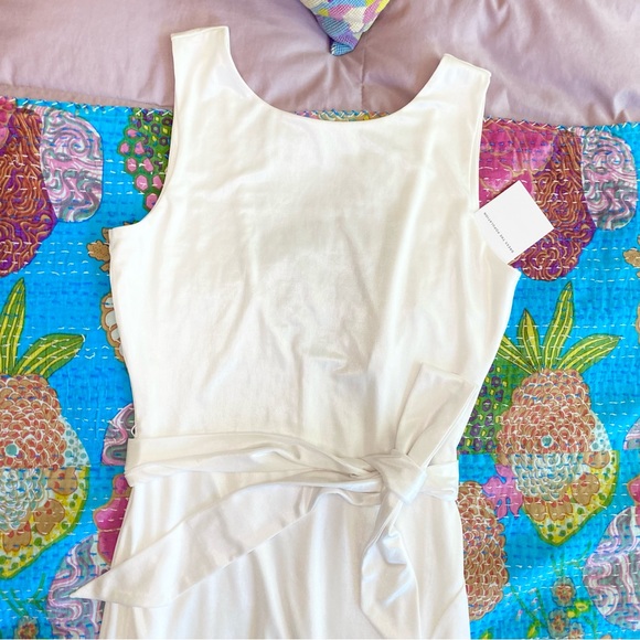 Dress The Population - NWT Karlie Sleeveless
Body-Con Midi Cocktail Dress White - Picture 11 of 16